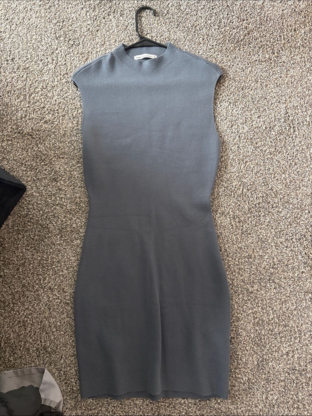 Abercrombie & Fitch Sleeveless Knit Dress in Gray
